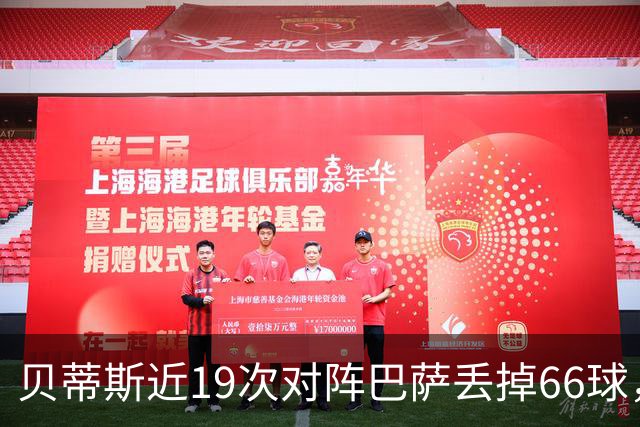 贝蒂斯近19次对阵巴萨丢掉66球，近16次对阵皇马仅丢17球